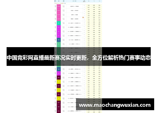 中国竞彩网直播最新赛况实时更新，全方位解析热门赛事动态